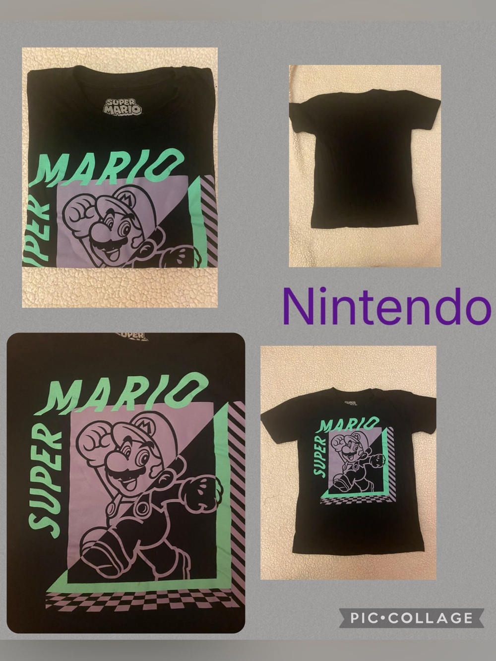 Boys Super Mario graphic Short sleeve T-shirt (S) Nintendo